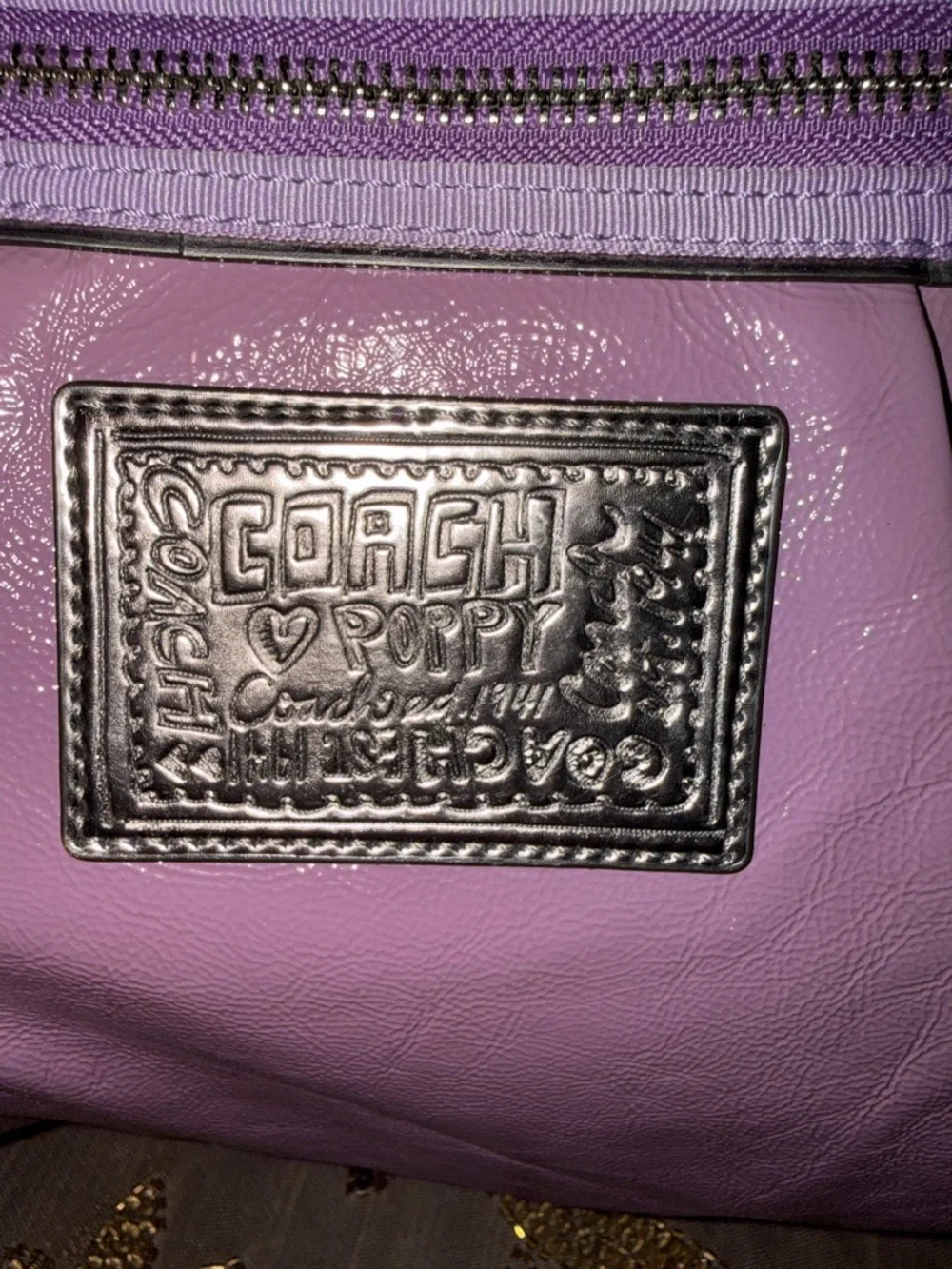 COACH POPPY Purple Women’s Tote Bag - Designer Style - Picture 3 of 17